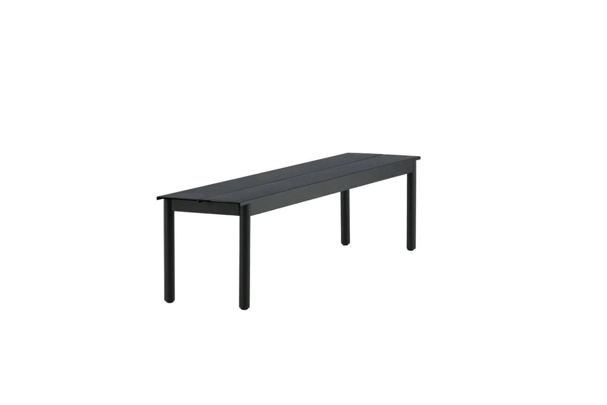 Gartenbank Egypt - aus robustem schwarzem Aluminium