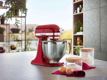 KitchenAid 4,8 L 5KSM185 Artisan Küchenmaschine Allrounderset Fleischwolf+Spritzgebäck+Gemüseschneider