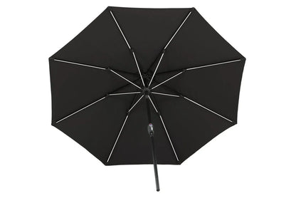 Sonnenschirm Lightning – Ø270 cm in wahlweise Schwarz oder Grau
