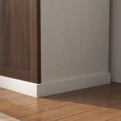 HOMCOM 3 in 1 Garderobenständer mit Schuhbank, platzsparender Boden-Garderobenständer mit 4 Haken und Ablagebank, MDF, für Flur, Schlafzimmer, 71,5x39,5x170 cm, Weiß und Braun