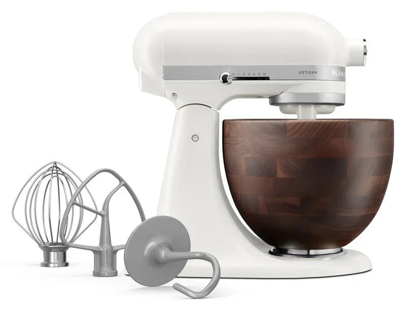 KitchenAid 4,7 L 5KSM156WBEPL Artisan Küchenmaschine mit Walnuss-Rührschüssel