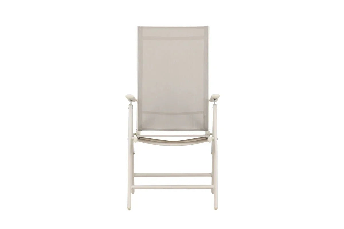 2er - Set Gartenstuhl Luma - ein klappbarer Stuhl in schlichtem Beige