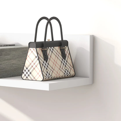 HOMCOM Flureinrichtungsset mit Spiegel und Schublade, Wandmontage, Moderner Stil 75x3,5x75 cm und 75x30,5x20 cm Grau und Weiß