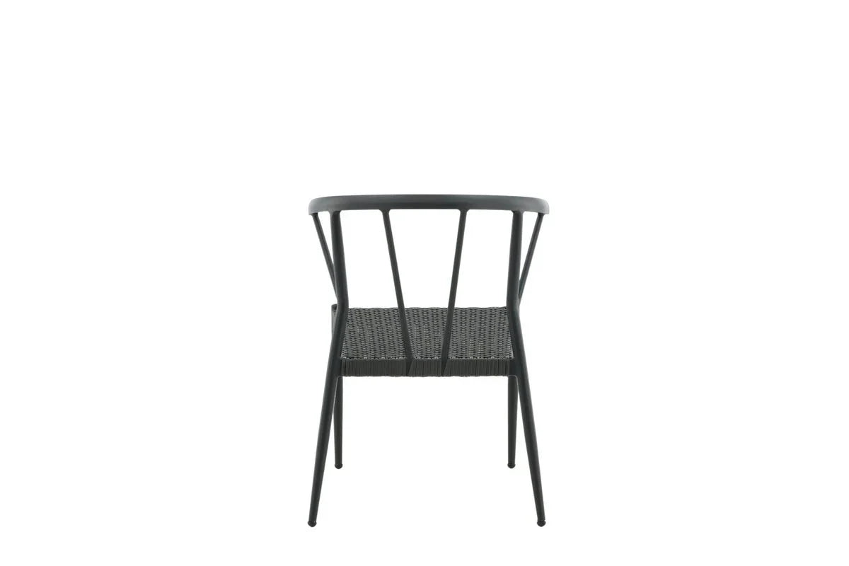 6er Set - Gartenstuhl Tina aus Rattan/Aluminium