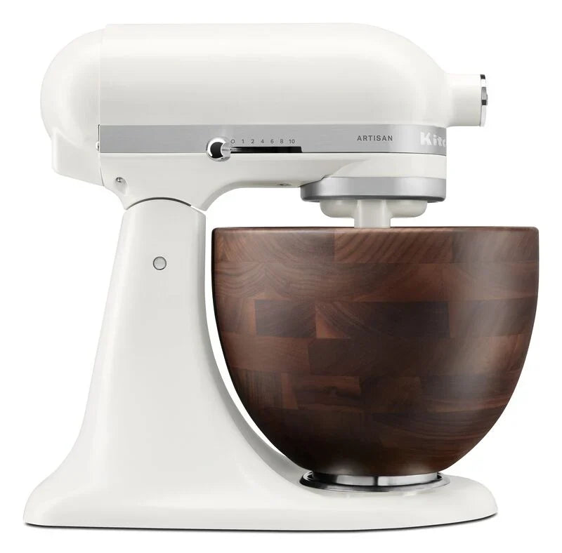 KitchenAid 4,7 L 5KSM156WBEPL Artisan Küchenmaschine mit Walnuss-Rührschüssel