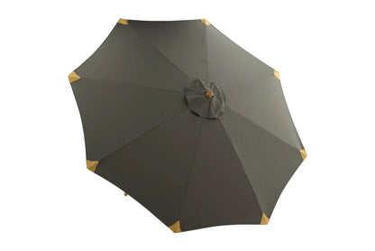 Garten Sonnenschirm Boho – Ø270 cm in wahlweise Schwarz oder Grau