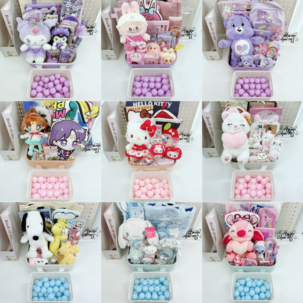 Juego de maletas Kawaii Lucky Scoop de 14 pulgadas