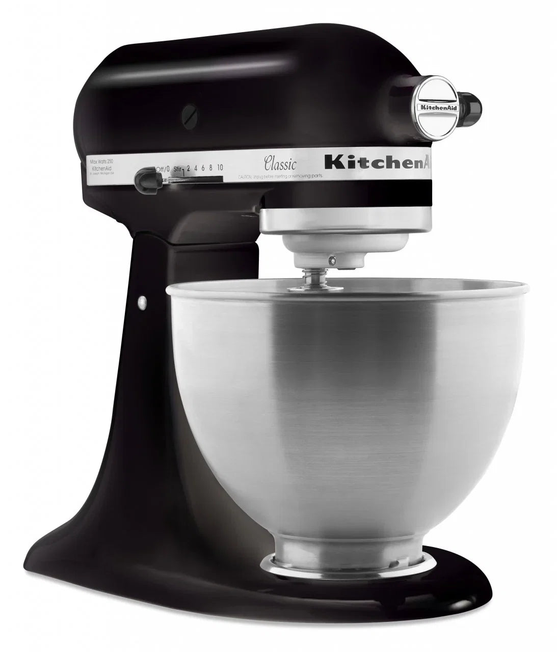 KitchenAid 4,3 L 5K45SS Classic Küchenmaschine Set 3 Gemüseschneider+Spritzschutz+Flexi-Rührer