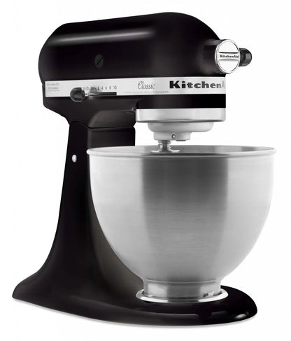 KitchenAid 4,3 L 5K45SS Classic Küchenmaschine Set 3 Gemüseschneider+Spritzschutz+Flexi-Rührer