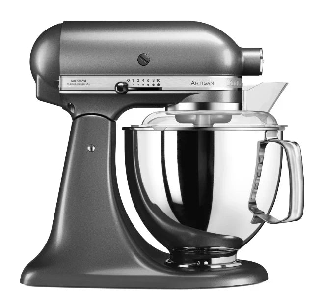 KitchenAid 4,8 L 5KSM175 Artisan Küchenmaschine Meatlover mit Ganzmetall-Fleischwolf und Spritzgebäckvorsatz