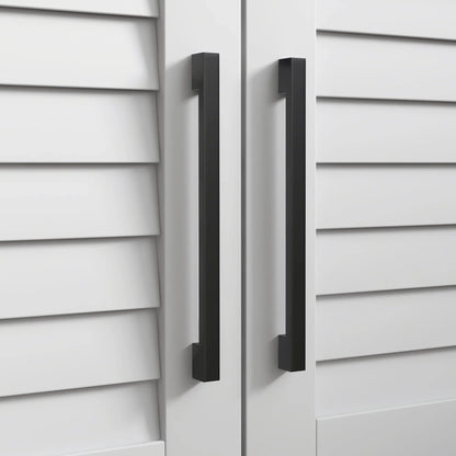 HOMCOM Schuhbank mit verstellbarer Innenablage in 3 Höhen, schlanke Schuhbank aus MDF mit Leinenbezug, 90x36x50 cm, Weiß und Grau