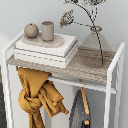 HOMCOM Coat Rack for Hallway with 3 Fabric Drawers, Clothes Rail and Shelf for Hallway, Bedroom, Living Room 58.5x30x178 cm Natural