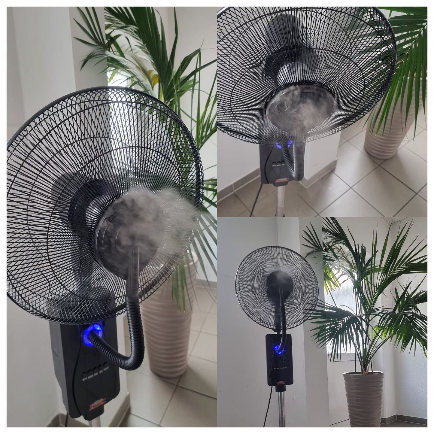 MAUK 16" Ventilator mit Sprüh - Nebel - Kühlung 80W