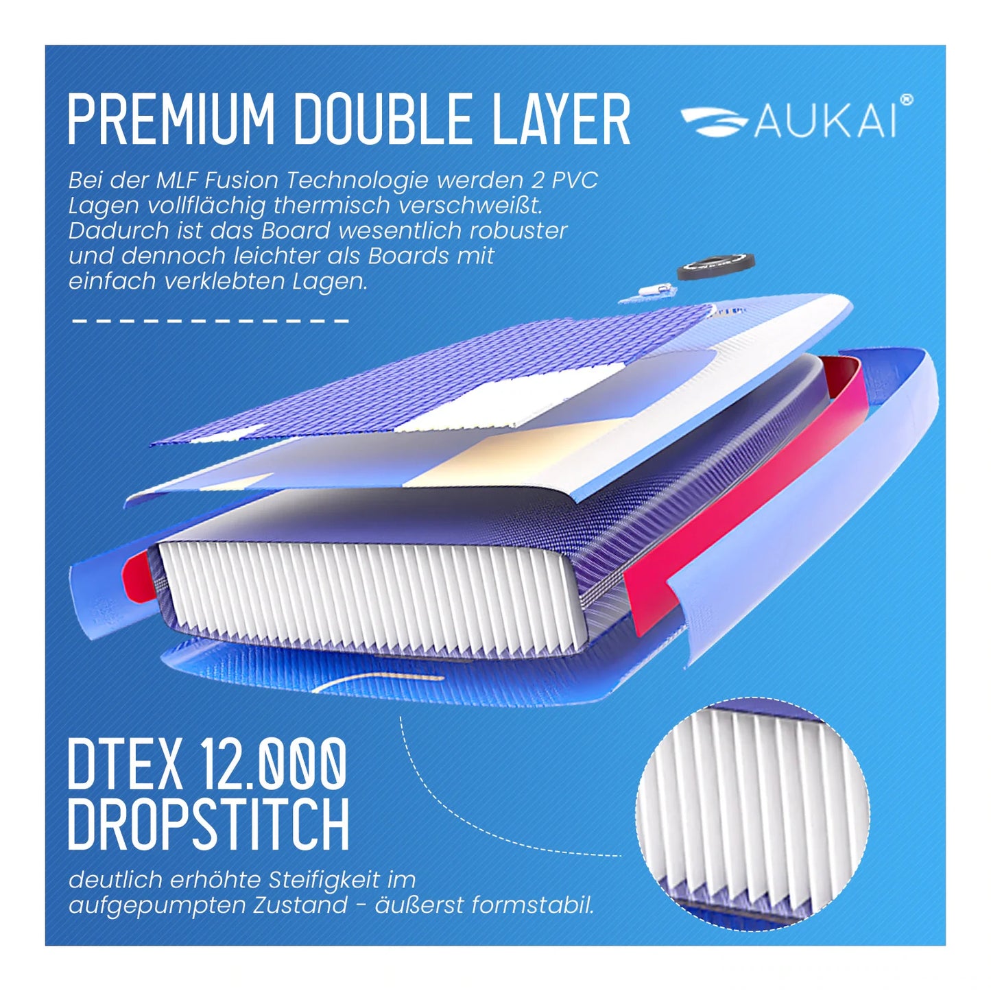 Stand Up Paddle Board "AUKAI Pro" with Kayak Seat Grey