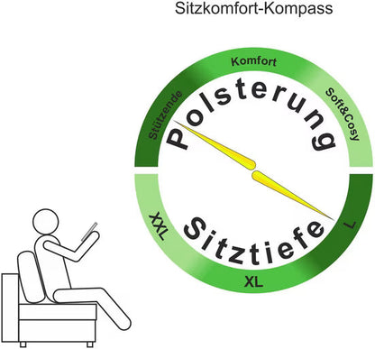 Schlafsofa Funtastic, B: 212 cm, Liegefl. 145x187 cm