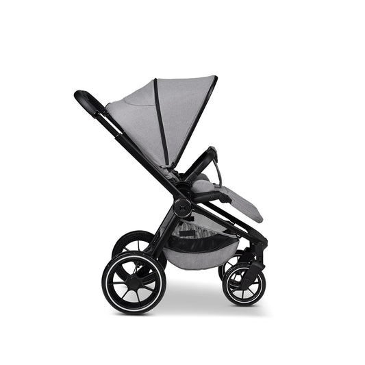 MOON SPORT stone/melange, sport buggy with lie-flat position, up to 22kg, UV protection 50+, foldable, large basket, 2025 collection