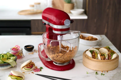 KitchenAid 4,8 L 5KSM175 Artisan Küchenmaschine Meatlover mit Ganzmetall-Fleischwolf und Spritzgebäckvorsatz