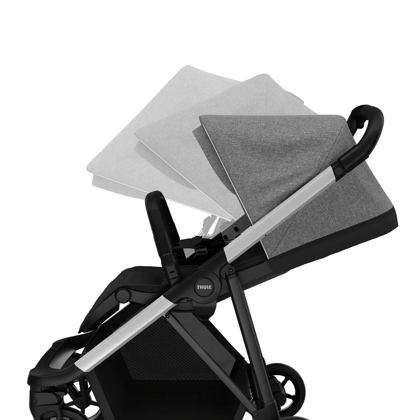 B-Ware Thule Sportwagen Buggy Shine Aluminium Grey Melange Reversible Sitzeinheit