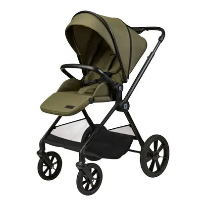 B-Ware Moon Clikk Kombikinderwagen Buggy Kinderwagen Moosgrün Melange Faltbar Leicht
