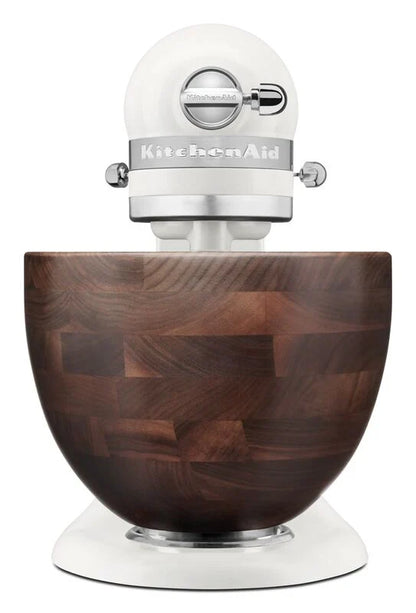 KitchenAid 4,7 L 5KSM156WBEPL Artisan Küchenmaschine mit Walnuss-Rührschüssel